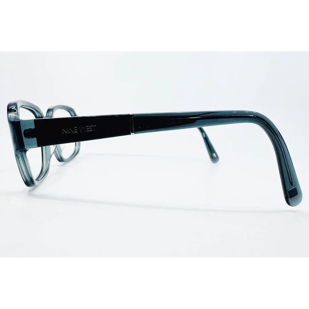Nine West Eyeglass Frames Womens Teal Blue NW608S 010 Rectangular 55-19-135